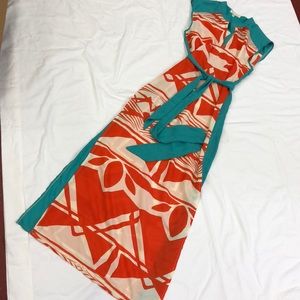 Abstract Maxi Dress